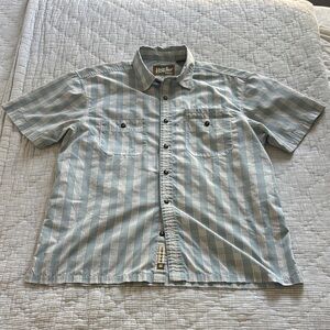 Howler Brothers  Striped Button Down Shirt in blue